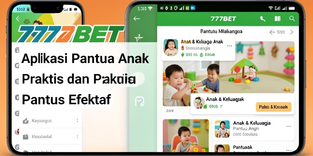 Screenshot aplikasi 777BET menunjukkan antarmuka Pemantauan Anak yang intuitif.
