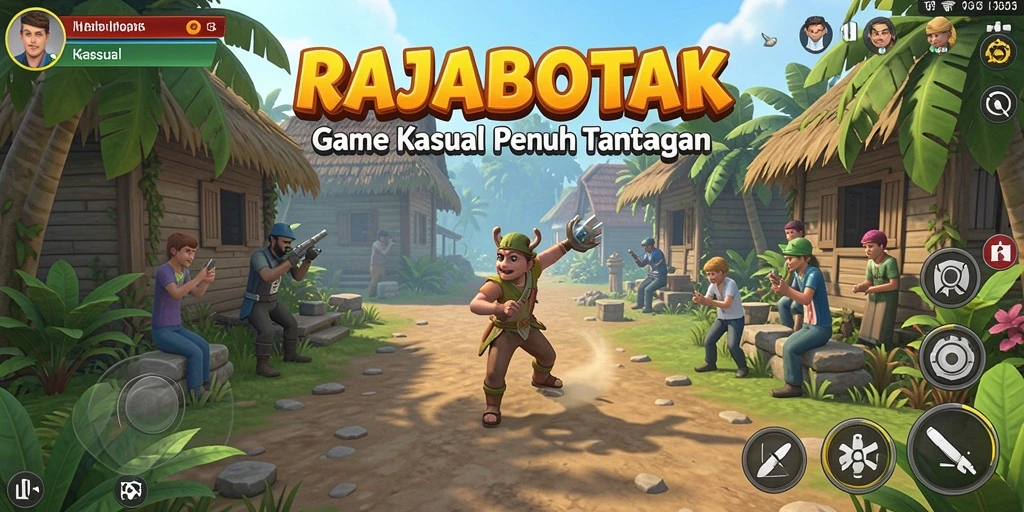 Antarmuka menarik dan penuh warna dari RAJABOTAK.