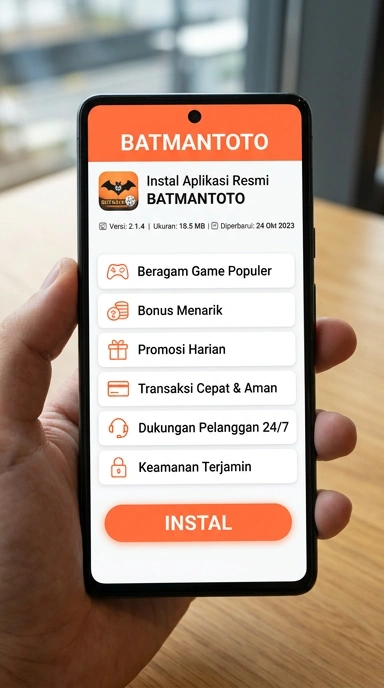 Tampilan halaman APK batmantoto